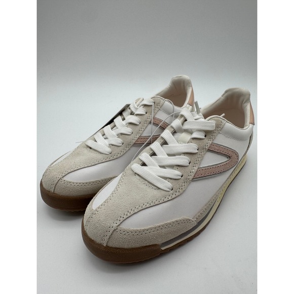 Tretorn Hailey Sneakers Women's Size 6 White Beige Suede Leather Casual Shoes
